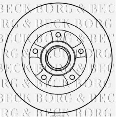 BORG & BECK bbd5968s -  Тормозной диск